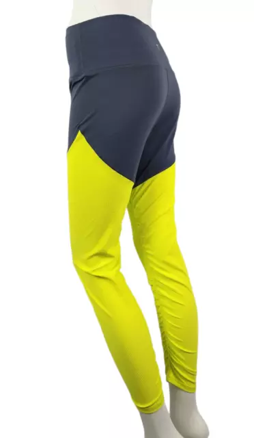 ZYIA NEON YELLOW Parallel Luxe Hi-Rise 7/8 Ruched Inner Leggings