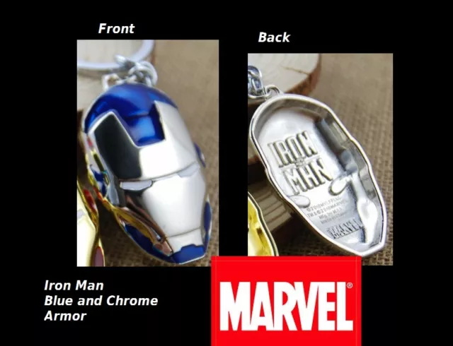Marvel Comics IRON MAN The Avengers Shield Movie Full metal Key chain cosplay BB