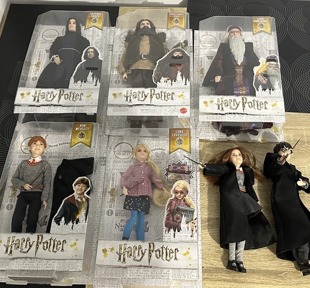 Harry Potter Lot figurines 26 cm comprenant Harry, Hermione, Hagrid, Rog