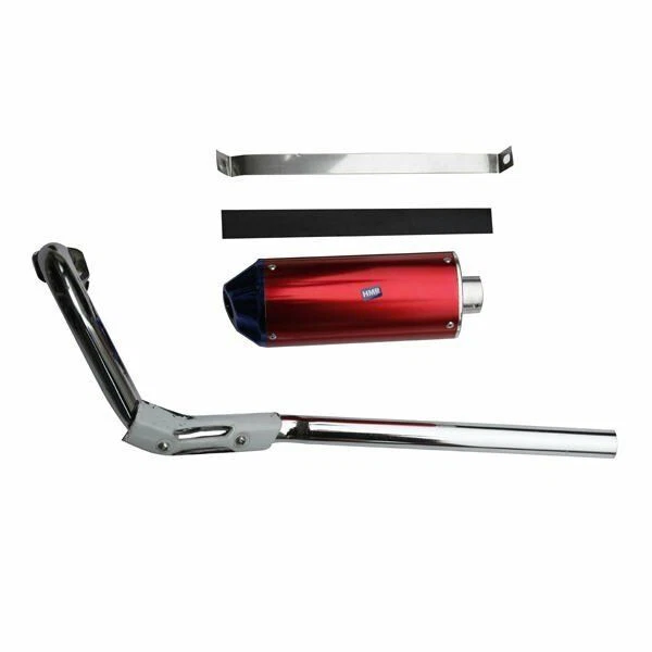 HMParts Dirt Bike Pit Bike Performance Alluminio Scarico Set Sistema di Scarico