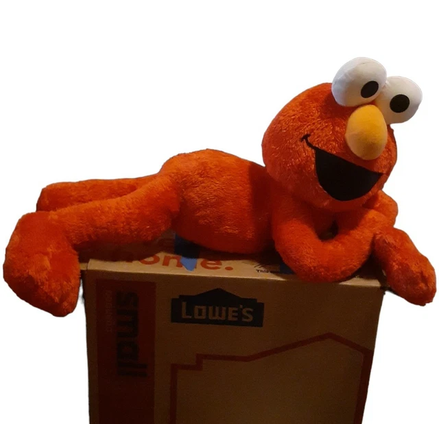 Fisher Price Elmo Laying Sesame Street Muppets Red Plush Doll 22"