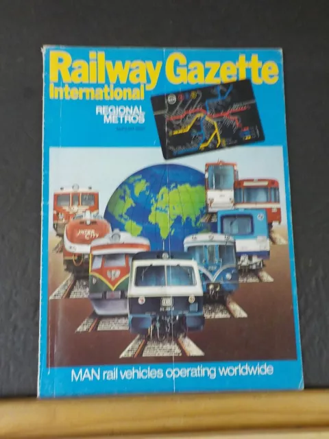 Railway Gazette 1982 August MAN rail vehicles operating worldwide Regional Metro