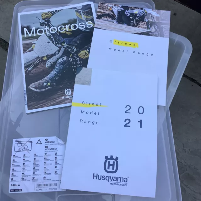 2021 rare husqvarna range street motocross and off road  mint sales brochures