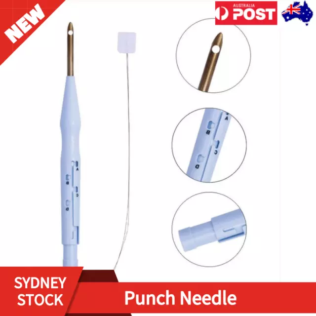 Kit Punch Needle Stitching Pen Set Poking DIY Crafts Sewing Tools Embroidery AU