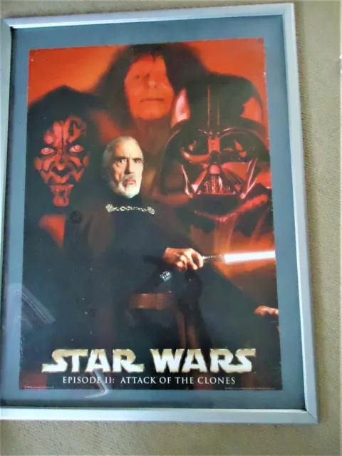 Star Wars Episode Ii, Attack Of The Clones Rare Licensed 2002 Poster Collectible