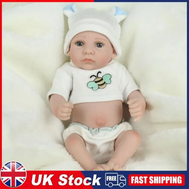 28cm Realistic Baby Doll 3D Skin Adorable Reborn Baby Doll Silicone Appease Toys
