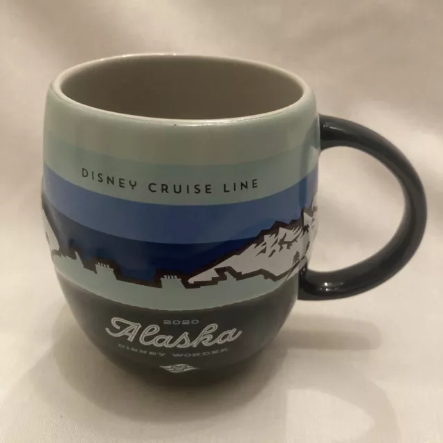 Disney Cruise Line Mug Disney Wonder Alaska 2020 Coffee Tea Cup RARE