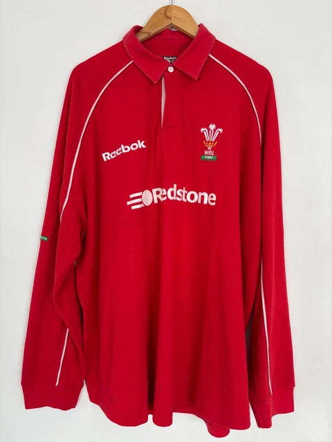 ビンテージ◇ラガーシャツ　Wales Rugby WRU リーボック　赤　レッド 激安！特価品 ビンテージ◇ラガーシャツ Wales Rugby WRU