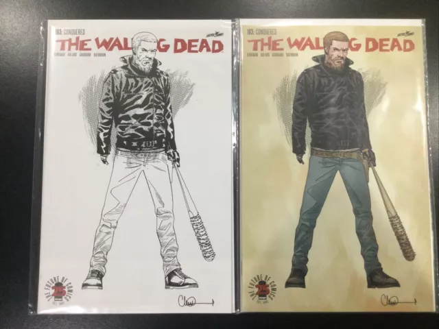 The Walking Dead 163 Conquered Sketch Variant Kirkman