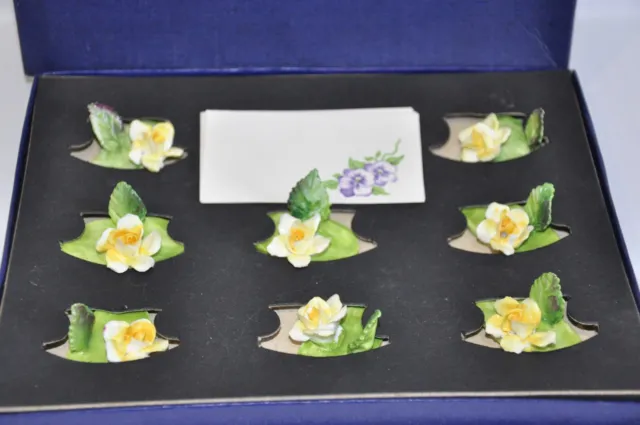 Vintage Crown Staffordshire Place Card Holders