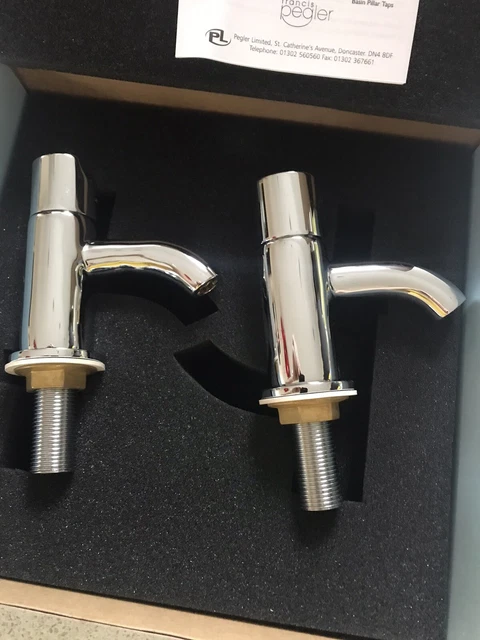 Pegler Slique Basin Tap Pair In Chrome