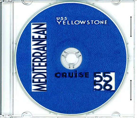 USS Yellowstone AD 27 CRUISE BOOK Log MED 1955 -  1956 CD