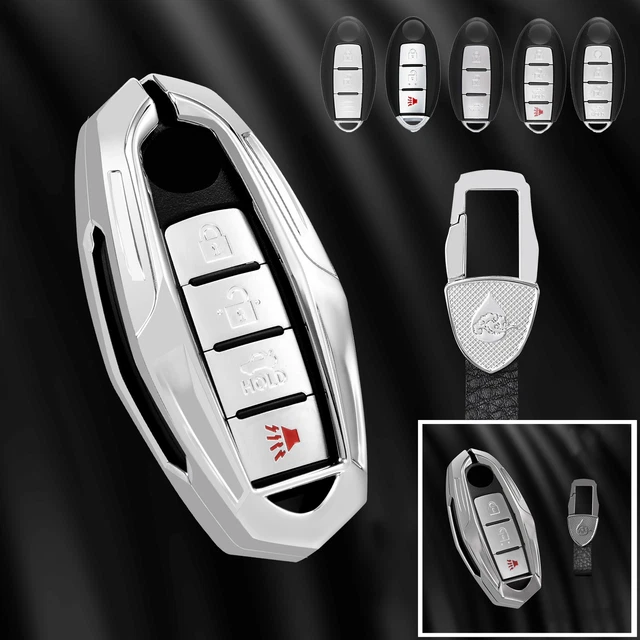 Zinc Alloy TPU Car Key Fob Case Cover For Infiniti For Nissan Note Cube Pulsar