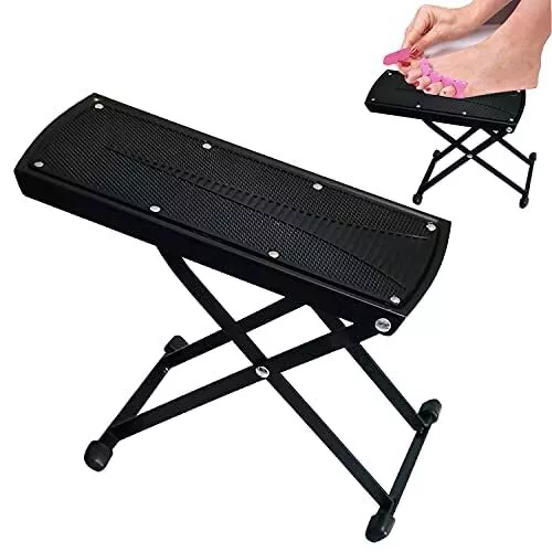 Guitar Foot Rest Stool Height Adjustable Footstool Excellent Stability