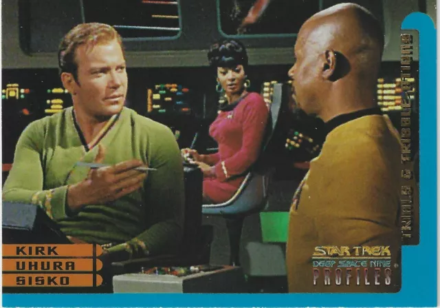 Tarjeta de persecución de Star Trek Espacio Profundo Nueve Perfiles Pruebas y Tribble-Ations 1 de 9 G+