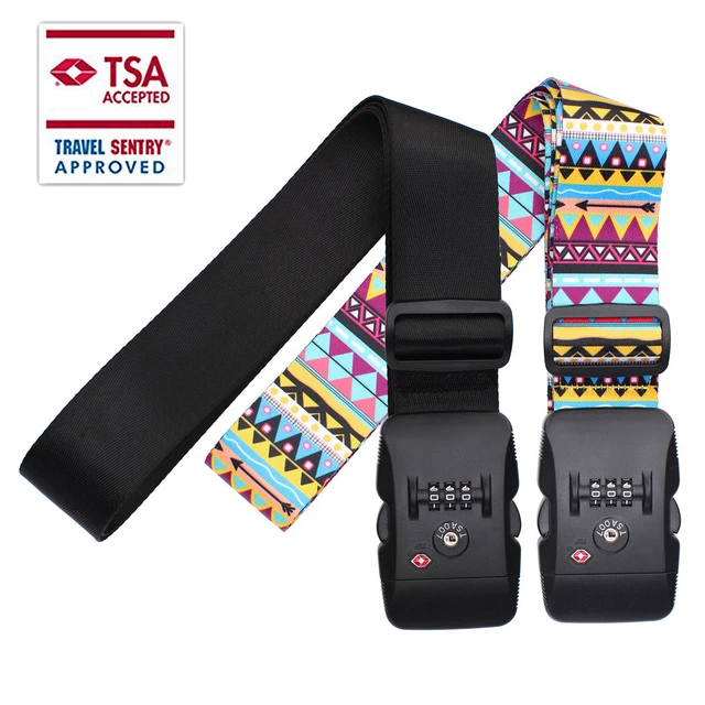 TSA Password Travel Luggage Suitcase Secure Lock Safe Nylon Packing Belt Strap