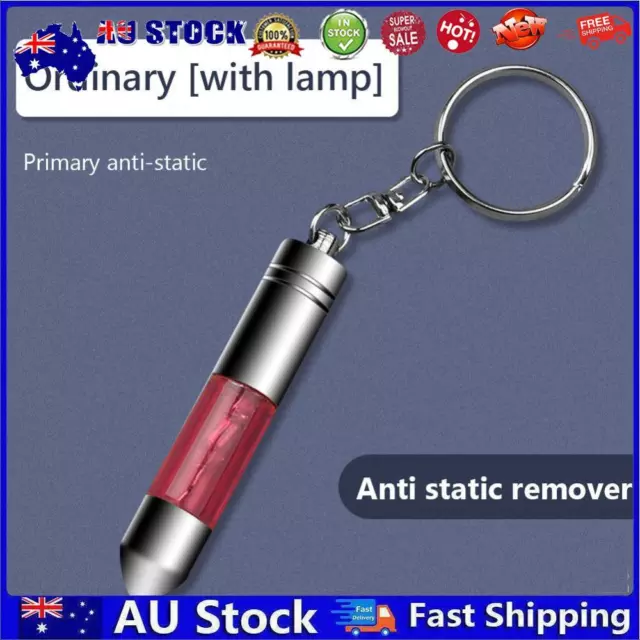 AU Anti-Static Keychain Portable Static Discharge Rod for Human Body (Red)