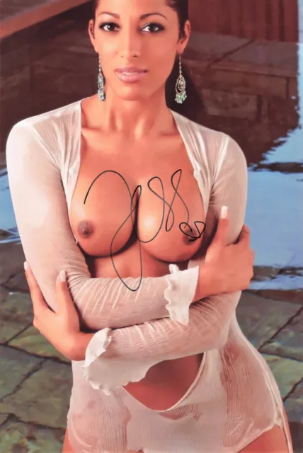 Jessica Wahls, Originalautogramm, Großfoto, Nackt/Nude, eh. No Angels