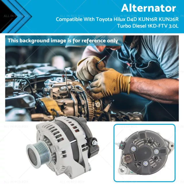 Alternator Suitable for Toyota Hilux KUN16R KUN26R KDH223 D4D 3.0L Turbo Diesel