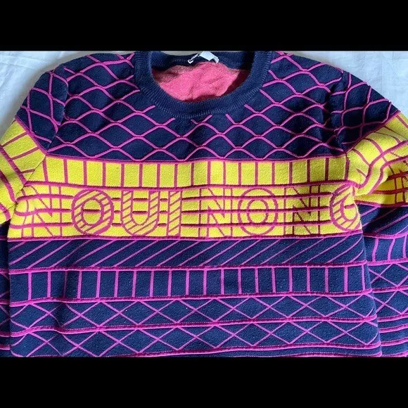 Kenzo Oui Non Jacquard Knit Sweater rare and HTF 3