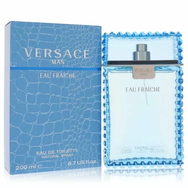 Versace Fraîche Man Eau De Toilette Homme 200Ml Vaporisateur Neuf Sous Blister