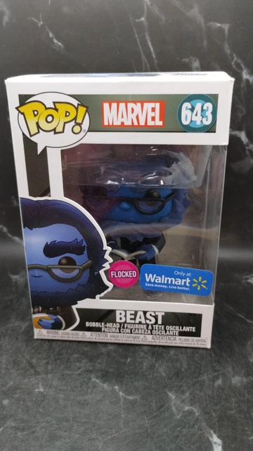 Funko Pop! Vinyl: Marvel - Beast (Flocked) - Walmart (WMT) (Exclusive) #643