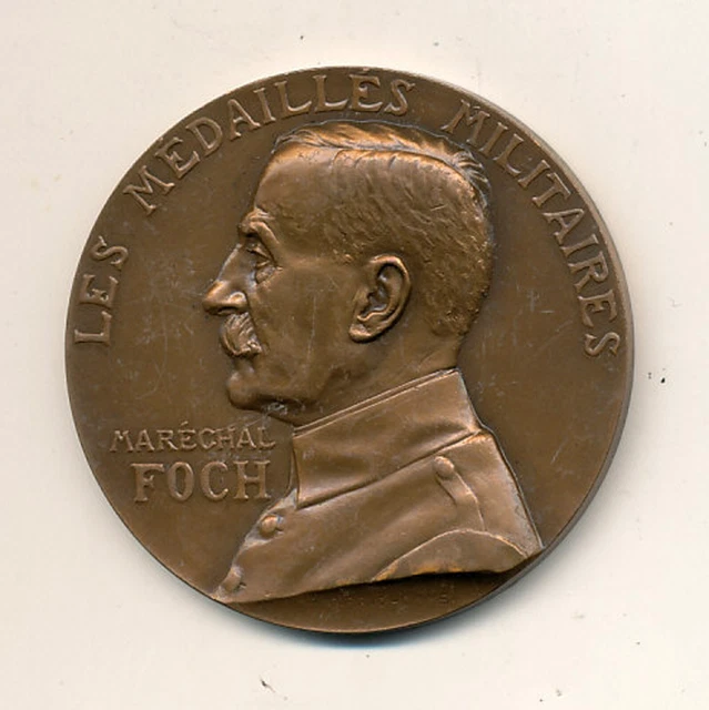 Médaille Bronze Maréchal FOCH Les Médaillés Militaires ORIGINAL