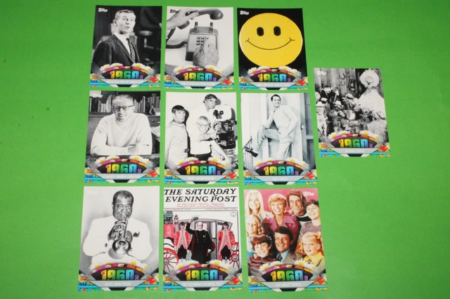 2011 Topps American Pie 1960S CARD 10 LOT BRADY 82 84 86 91 92 93 97 98 102 103