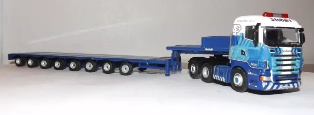 Unboxed Atlas 4649121 Eddie Stobart Scania Low Loader Truck 4Mm 1:76 Scale