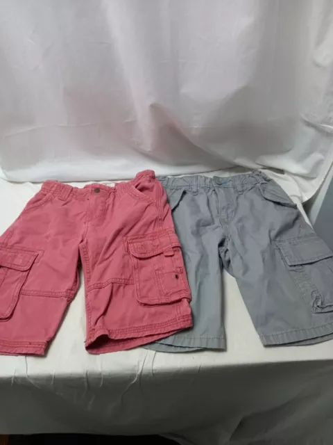 ❤️ 2 X Boys Thick Canvas Cargo Shorts Fat Face Gap Age 10-11 Years Vgc