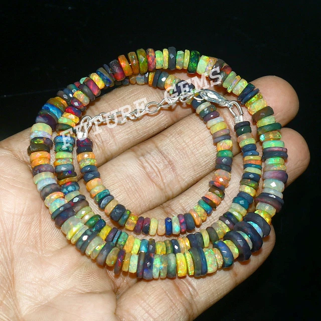Naturale Opale Sfaccettato Pneumatico Gemma Prezioso Giallo JewelryNP-4289