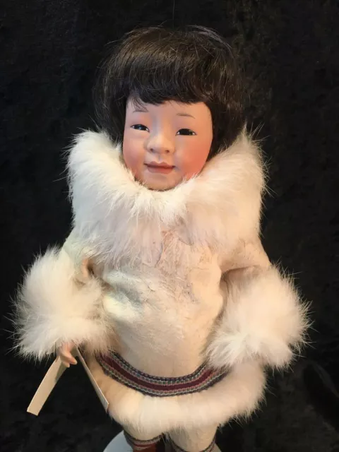 1993 Wendy Lawton Nalauqataq Eskimo Doll Ltd Edition in Original Box 124/500 3