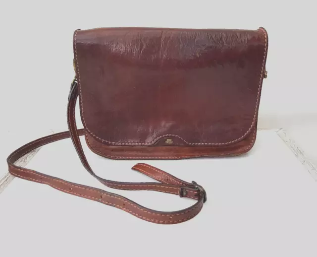 Handtasche Schultertasche The Brigde Leder braun Vintage