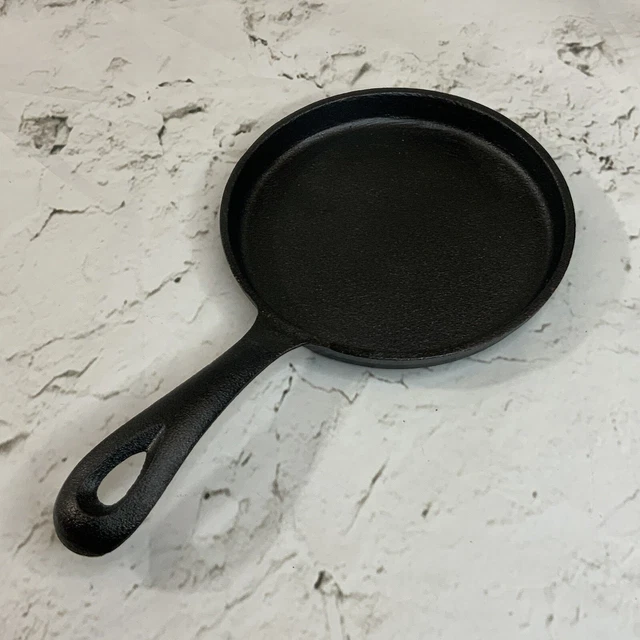 Cast Iron Skillet Black Rustic Small Tiny 5” Kitchen Wares Cookware