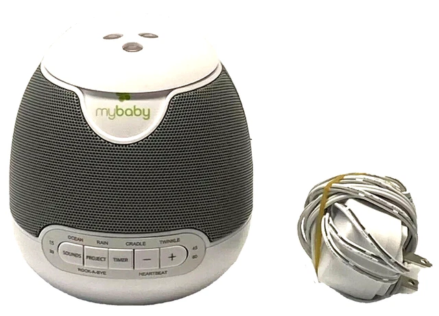 Homedics My Baby Sound Machine Projector Night Light MYB-S305 6 Sounds Timer
