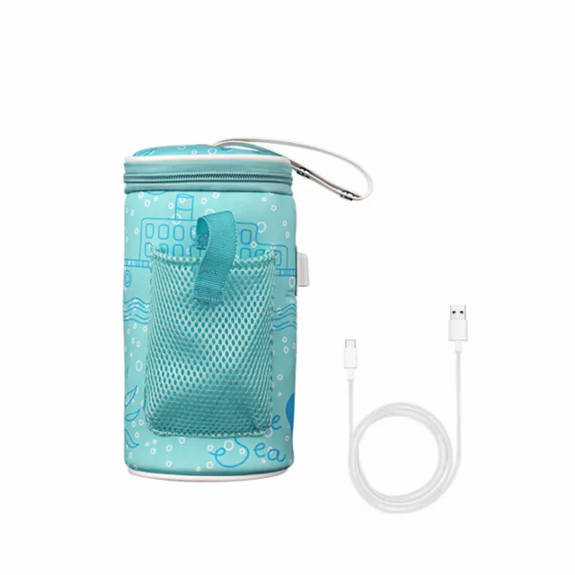 Baby Bottle Warmer Heater Feeding Travel USB Thermostat Bag Milk Pouch Portable 2