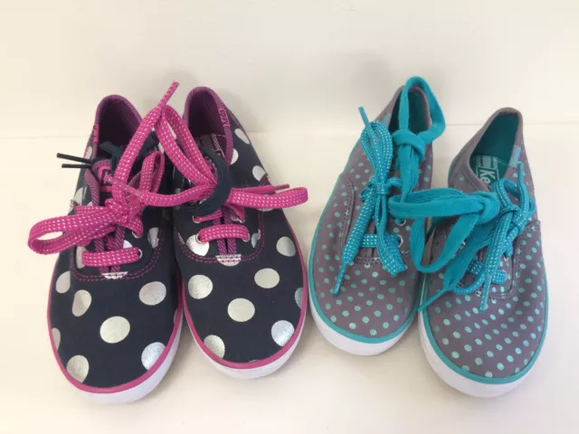 New Keds Girls Champion CVO Shoes Grey Turquoise Navy Pink 6/7.5/8.5/9.5/12/13.5