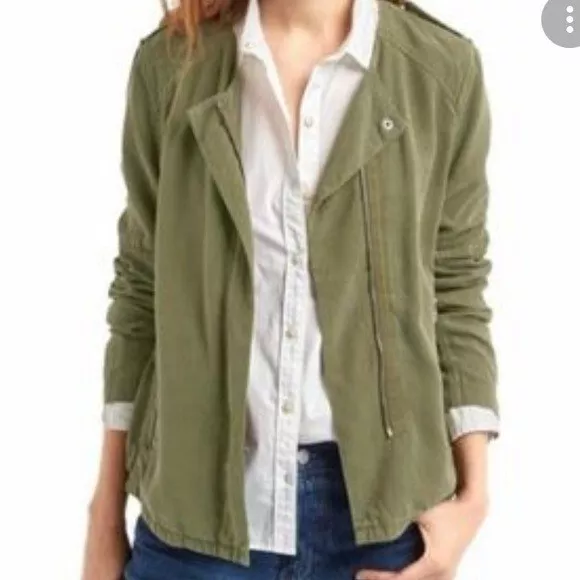 GAP Olive Green Military Styled Jacket size M