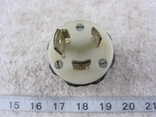 Leviton 2661 30A 125/250V Locking Plug L10-30P, Used