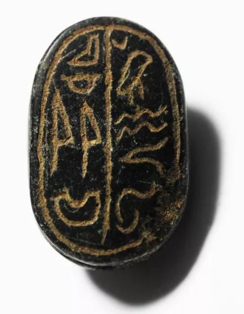 ZURQIEH -AS22617- ANCIENT EGYPT. STONE SCARAB. 2nd INTERMEDIATE PERIOD. 1600 B.C