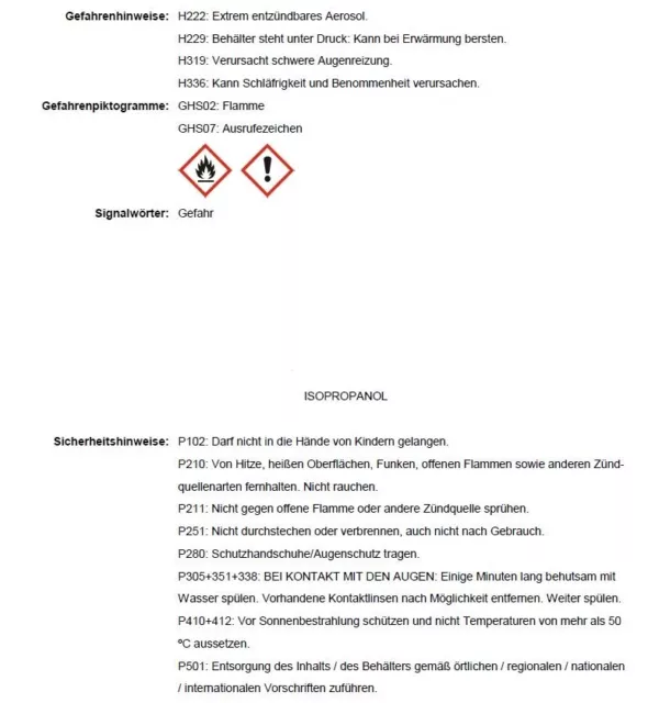 ESC 04 Isopropanol 99,9% IPA Reiniger Entfetter 400 ml in Sprayflasche 2