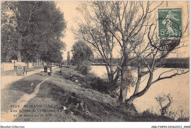 ABBP3-94-0212 - SAINT-MAUR - la pie - les bords de la marne et la quai de l