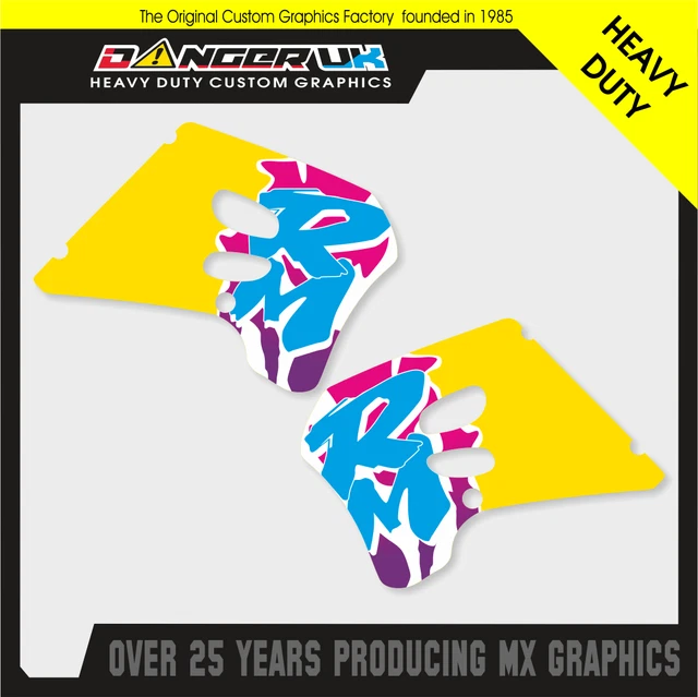 HONDA CR125/250 1993-1996 Airbox Graphics – White Twin Air Design, Motocross Decal Sticker