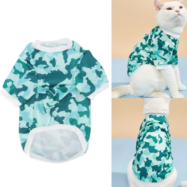 Camicia estiva cane protezione solare resistente agli strappi camicia animale domestico stampa elegante per