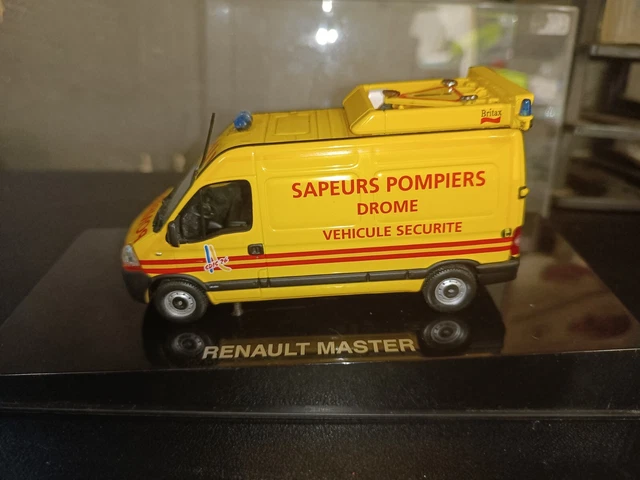 Miniature Renault Master et canot Pompiers Intervention Subaquatique