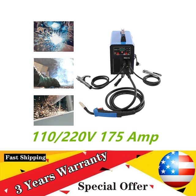 Digital MIG Welder 110V 3 in 1 CO2 Gas Flux Core LIFT TIG/MMA Welding Machine