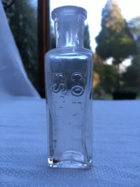 Tiny small Symington's Coffee Essence Edinburgh bottle c1890-1920
