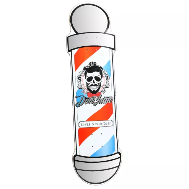 DON JUAN Custom Cut Barber Pole Collectable Skate Board Deck NEW