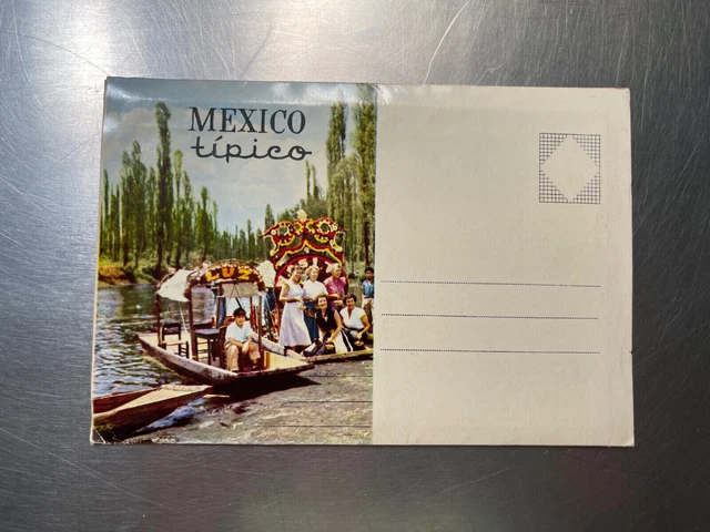 Mexico Tipico Postcard Folder Photo Booklet 1950