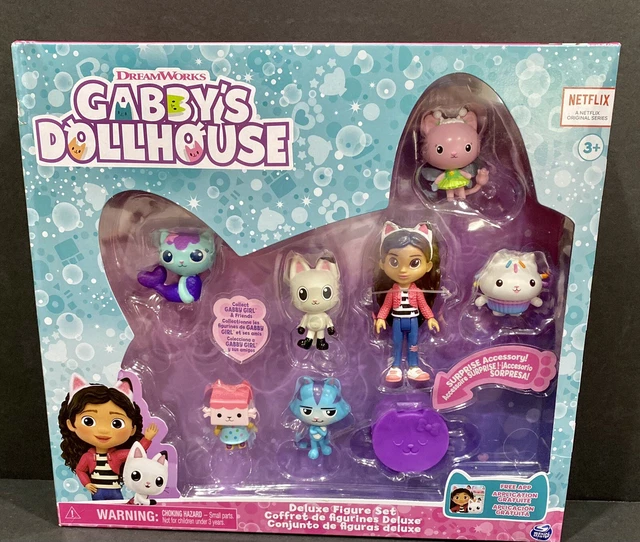 GABBY'S DOLLHOUSE DELUXE Figure Gift Set 7 Toy Figures and Surprise ...